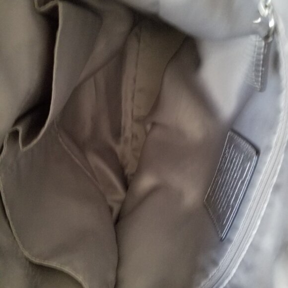 Authentic Coach Large Metallic Pebbled Leather Hobo Handbag & Crossbody - Picture 8 of 16